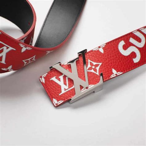 supreme x louis vuitton belt real vs fake|Louis Vuitton supreme monogram.